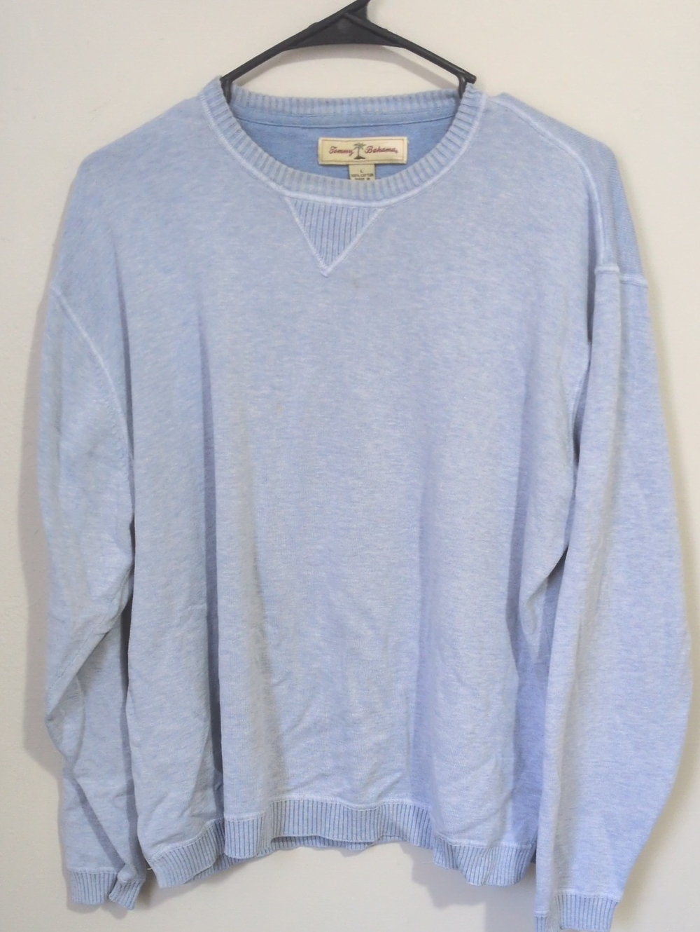 Tommy Bahama Pale Blue Crewneck Sweater